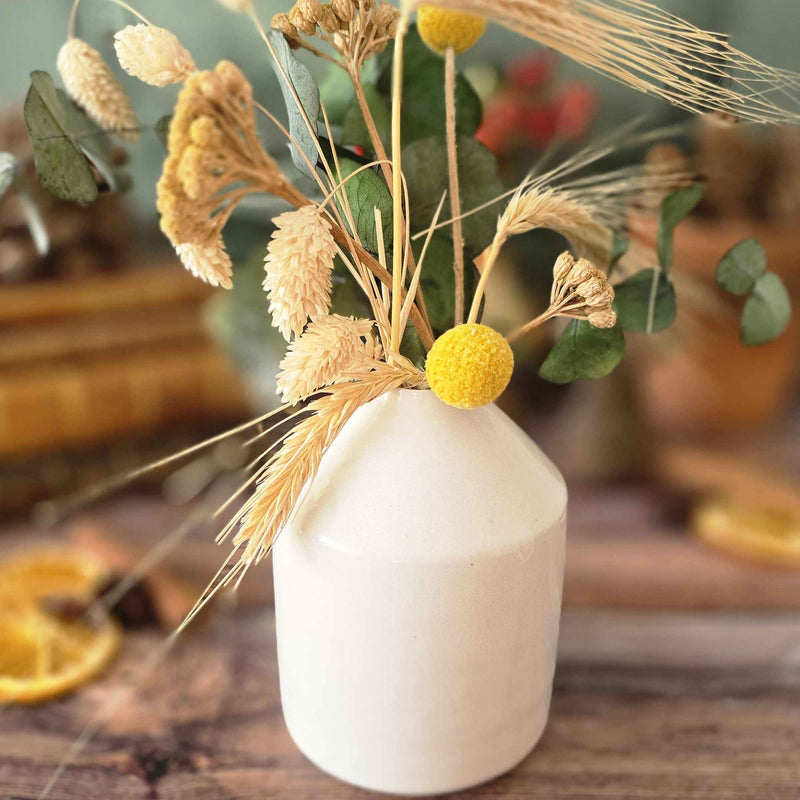 Vase "chardon blanc"