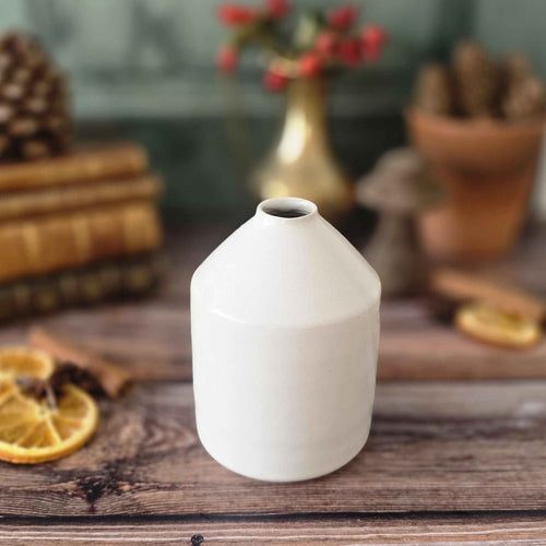 Vase "chardon blanc"