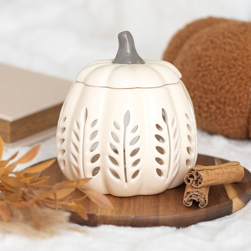 Brûle-parfum - Citrouille d’Automne - blanche