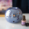 Brûle-parfum - Boule étoilée violet irisé